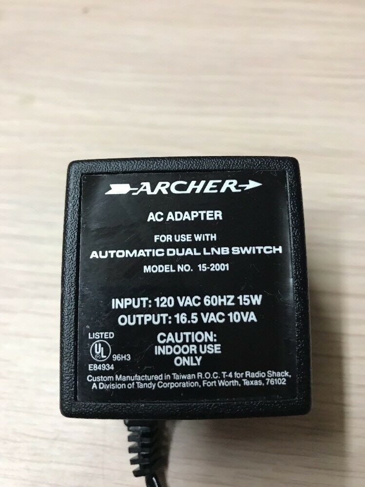 *Brand NEW* Archer 15-2001 16.5VAC 10VA AC Adapter Power Supply